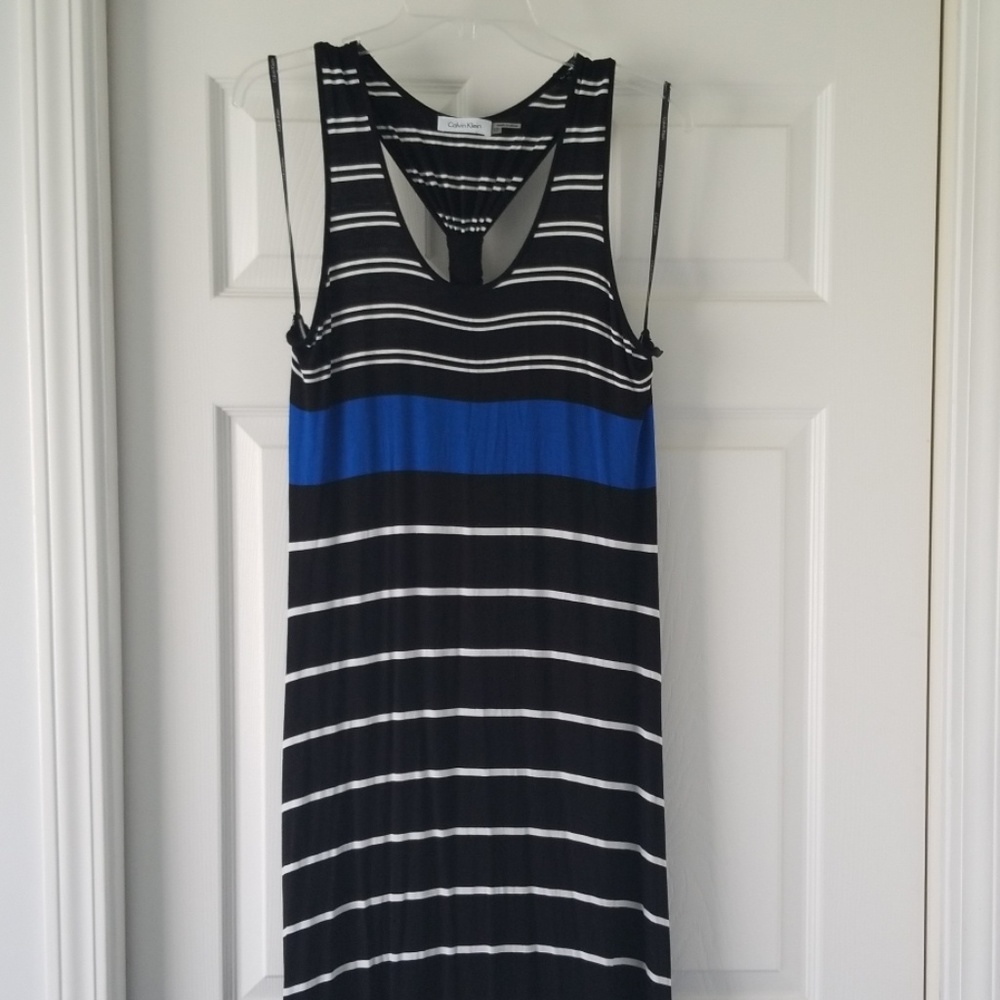 Calvin Klein racerback maxi dress